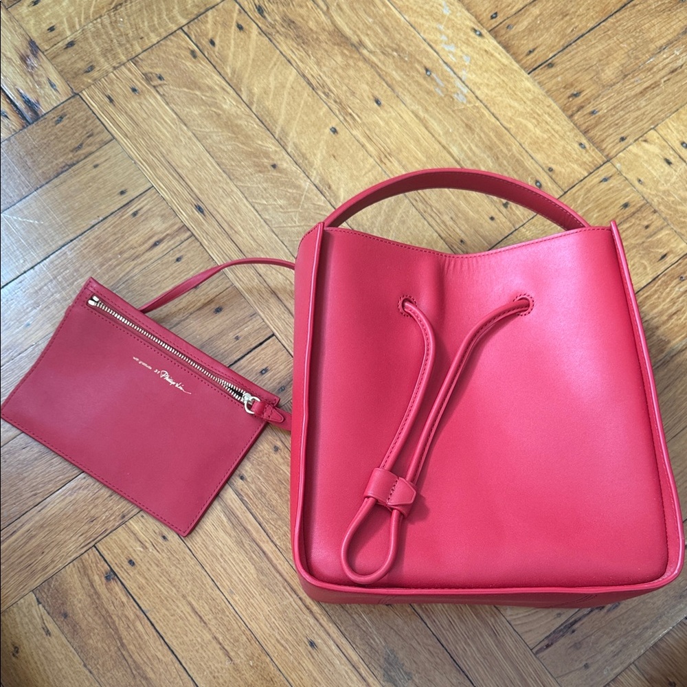 3.1 Phillip Lim Red Leather Shoulder Bag